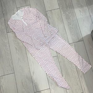 Roller rabbit heart pajamas NWOT small